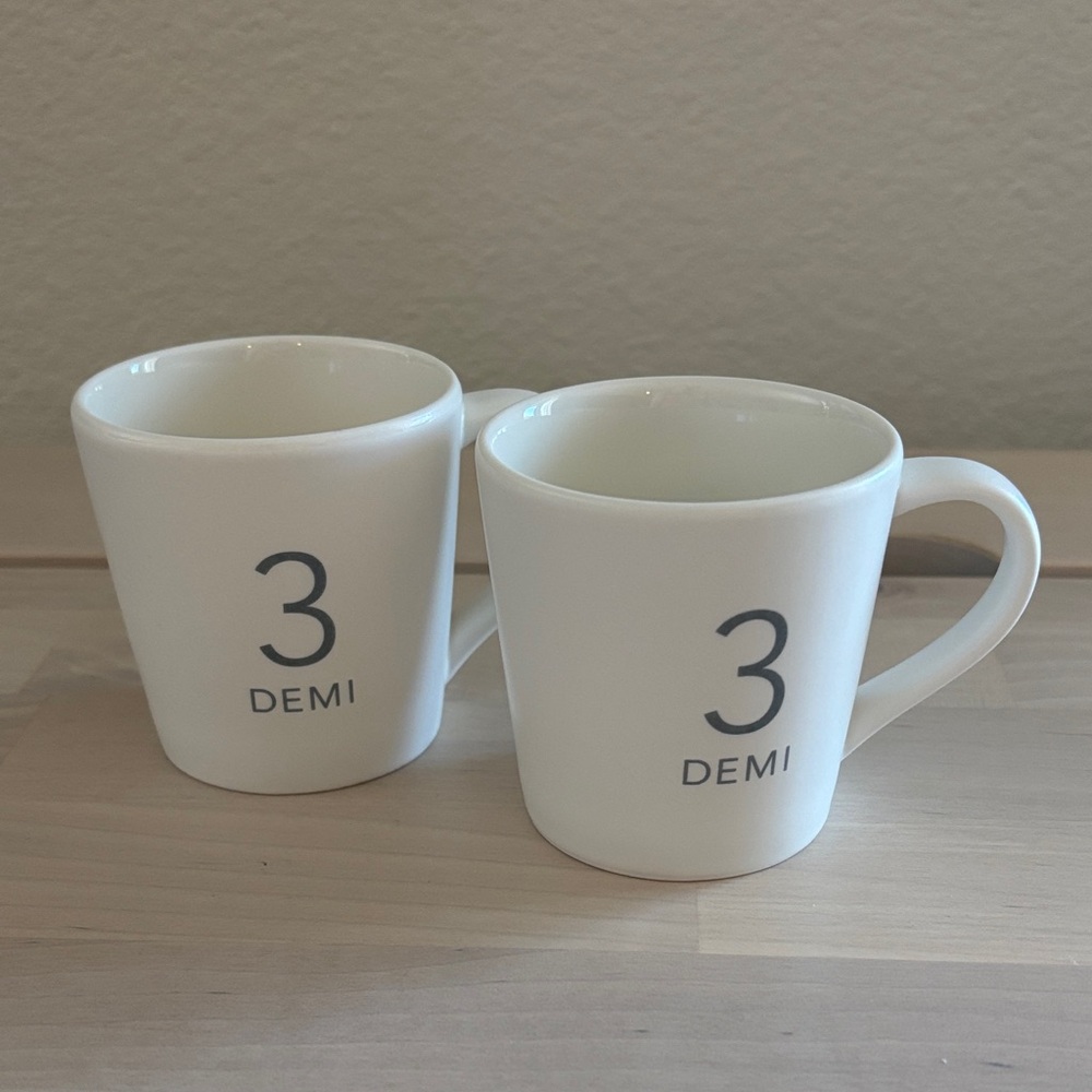 NWOT S/2 Starbucks Demi mugs